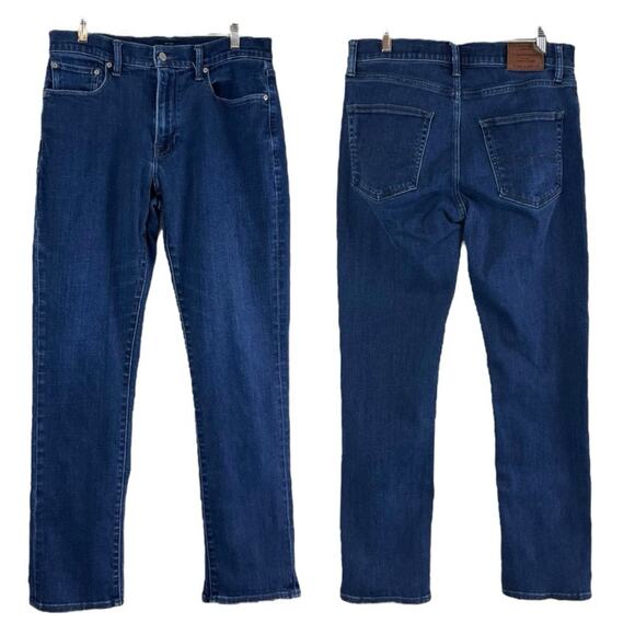 Lucky Brand Men’s Jeans Mid Rise 410 Athletic Slim Fit Dark Wash Size 32x32 - Picture 7 of 7